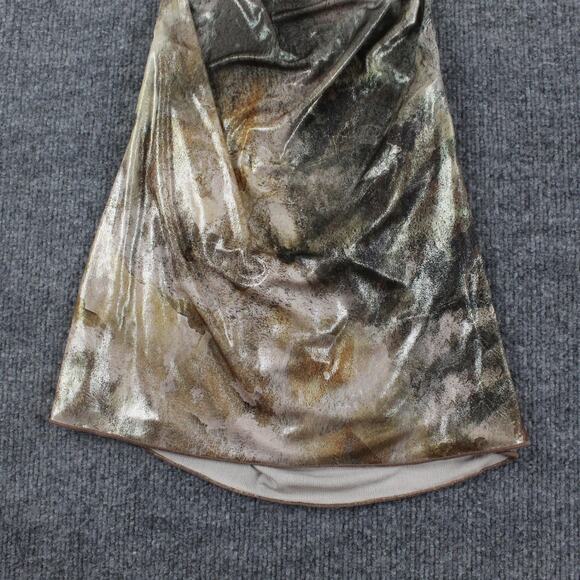 Jaded London Dress Women 0 Leopard Metallic Mirage Mini Going Out Party Cocktail - Picture 8 of 13